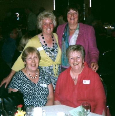 Margaret Thomson, Isobel Stewart, Pat Reid and Carolyn Dean